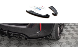 Heck Ansatz Flaps Diffusor passend für BMW X5 M F85 schwarz Hochglanz