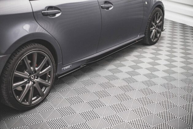 Seitenschweller Ansatz Cup Leisten für Lexus GS F Sport Mk4(L10) schwarz Hochglanz