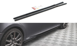 Seitenschweller Ansatz Cup Leisten passend für Lexus GS F Sport Mk4(L10) schwarz Hochglanz