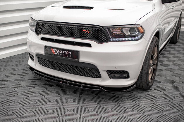 Cup Spoilerlippe Front Ansatz V.1 für Dodge Durango RT / SRT Mk3 FL schwarz Hochglanz