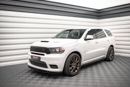 Cup Spoilerlippe Front Ansatz V.1 passend für Dodge Durango RT / SRT Mk3 Facelift schwarz Hochglanz