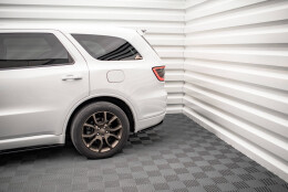 Heck Ansatz Flaps Diffusor passend für Dodge Durango RT Mk3 schwarz Hochglanz