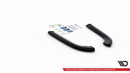 Heck Ansatz Flaps Diffusor passend für Dodge Durango RT Mk3 schwarz Hochglanz