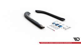 Heck Ansatz Flaps Diffusor passend für Dodge Durango RT Mk3 schwarz Hochglanz