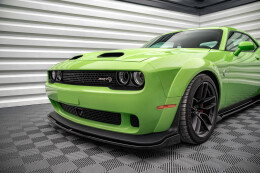 Cup Spoilerlippe Front Ansatz für Dodge Challenger SRT Hellcat Widebody Mk3 schwarz Hochglanz