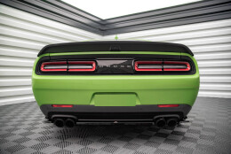 Street+ Mittlerer Diffusor Heck Ansatz passend für Dodge Challenger SRT Hellcat Widebody Mk3 schwarz Hochglanz