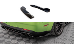 Heck Ansatz Flaps Diffusor passend für Dodge Challenger SRT Hellcat Widebody Mk3 schwarz Hochglanz