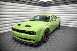 Seitenschweller Ansatz Cup Leisten passend für Dodge Challenger SRT Hellcat Widebody Mk3 schwarz Hochglanz