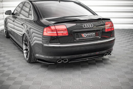 Mittlerer Cup Diffusor Heck Ansatz passend für Audi S8 D3 schwarz Hochglanz
