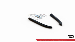 Heck Ansatz Flaps Diffusor passend für Audi S8 D3 schwarz Hochglanz