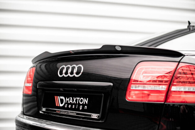 Heck Spoiler Aufsatz Abrisskante passend für Audi S8 D3 schwarz Hochglanz