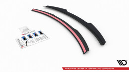 Heck Spoiler Aufsatz Abrisskante passend für Audi S8 D3 schwarz Hochglanz
