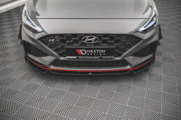 Cup Spoilerlippe Front Ansatz V.2 für Hyundai I30 N Hatchback/Fastback Mk3 Facelift schwarz matt