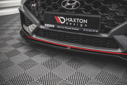 Cup Spoilerlippe Front Ansatz V.3 passend für Hyundai I30 N / I30 N-Line Hatchback/Fastback Mk3 Facelift schwarz Hochglanz