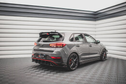 Heck Ansatz Flaps Diffusor V.1 + Flaps für Hyundai I30 N Hatchback Mk3 Facelift