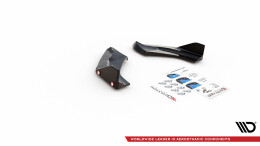 Heck Ansatz Flaps Diffusor V.1 + Flaps für Hyundai I30 N Hatchback Mk3 Facelift