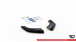 Heck Ansatz Flaps Diffusor V.2 passend für Hyundai I30 N Hatchback Mk3 Facelift schwarz Hochglanz