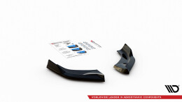 Heck Ansatz Flaps Diffusor V.3 passend für Hyundai I30 N Hatchback Mk3 Facelift schwarz Hochglanz