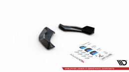 Heck Ansatz Flaps Diffusor V.3 passend für Hyundai I30 N Hatchback Mk3 Facelift schwarz Hochglanz