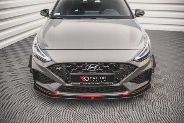 Street Pro Cup Spoilerlippe Front Ansatz passend für Hyundai I30 N Hatchback/Fastback Mk3 Facelift SCHWARZ