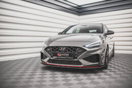 Street Pro Cup Spoilerlippe Front Ansatz passend für Hyundai I30 N Hatchback/Fastback Mk3 Facelift SCHWARZ