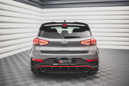 Street Pro Heck Ansatz Flaps passend für Hyundai I30 N Hatchback Mk3 FL rot