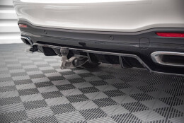 Mittlerer Cup Diffusor Heck Ansatz DTM Look passend für Mercedes-Benz GLS AMG-Line X167 schwarz Hochglanz
