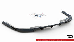 Mittlerer Cup Diffusor Heck Ansatz DTM Look passend für Mercedes-Benz GLS AMG-Line X167 schwarz Hochglanz