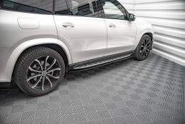 Seitenschweller Ansatz Cup Leisten passend für Mercedes-Benz GLS AMG-Line X167 schwarz Hochglanz