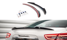 Heck Spoiler Aufsatz Abrisskante für Maserati Ghibli Mk3 schwarz Hochglanz