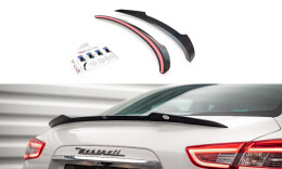Heck Spoiler Aufsatz Abrisskante passend für Maserati Ghibli Mk3 schwarz Hochglanz