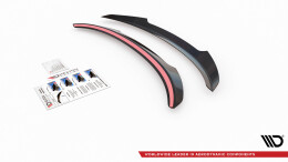 Heck Spoiler Aufsatz Abrisskante passend für Maserati Ghibli Mk3 schwarz Hochglanz