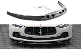 Cup Spoilerlippe Front Ansatz V.2 für Maserati Ghibli Mk3 schwarz matt