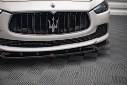 Cup Spoilerlippe Front Ansatz V.2 für Maserati Ghibli Mk3 schwarz Hochglanz