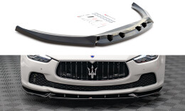 Cup Spoilerlippe Front Ansatz V.2 passend für Maserati Ghibli Mk3 schwarz Hochglanz