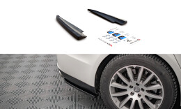 Heck Ansatz Flaps Diffusor passend für Maserati Ghibli Mk3 schwarz Hochglanz