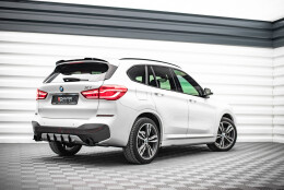 Heck Spoiler Aufsatz Abrisskante passend für BMW X1 M-Paket F48 schwarz Hochglanz