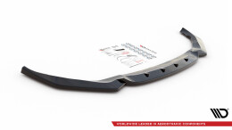 Cup Spoilerlippe Front Ansatz V.1 passend für BMW X1 M-Paket F48 schwarz Hochglanz