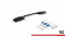 Mittlerer Cup Diffusor Heck Ansatz passend für BMW X1 M-Paket F48 / F48 Facelift schwarz Hochglanz