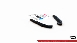 Heck Ansatz Flaps Diffusor passend für BMW X1 M-Paket F48 / F48 Facelift schwarz Hochglanz