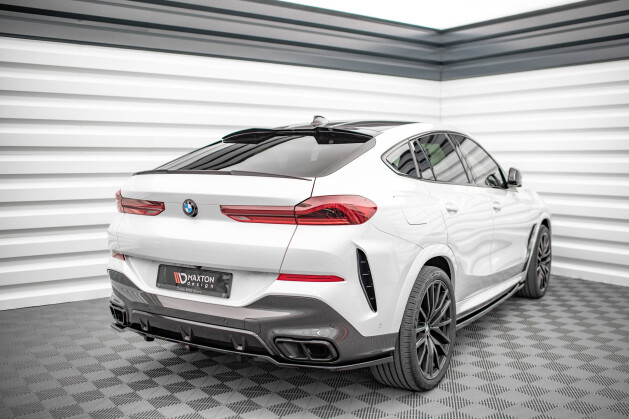 Heck Spoiler Aufsatz Abrisskante für BMW X6 M-Paket G06 schwarz
