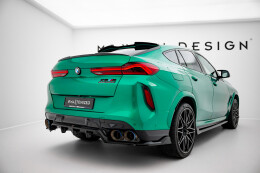 Heck Spoiler Aufsatz Abrisskante passend für BMW X6 M F96 Facelift schwarz Hochglanz