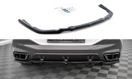 Mittlerer Cup Diffusor Heck Ansatz V.1 passend für BMW X6 M-Paket G06 schwarz Hochglanz