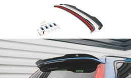 Heck Spoiler Aufsatz Abrisskante passend für Volvo V60 R-Design Mk2 schwarz Hochglanz