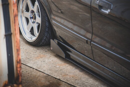 Sport Seitenschweller Ansatz Cup Leisten passend für Mitsubishi Galant Avance Mk8
