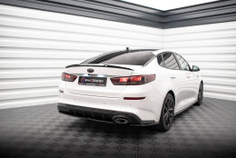 Heck Spoiler Aufsatz Abrisskante passend für Kia Optima Mk4 schwarz Hochglanz
