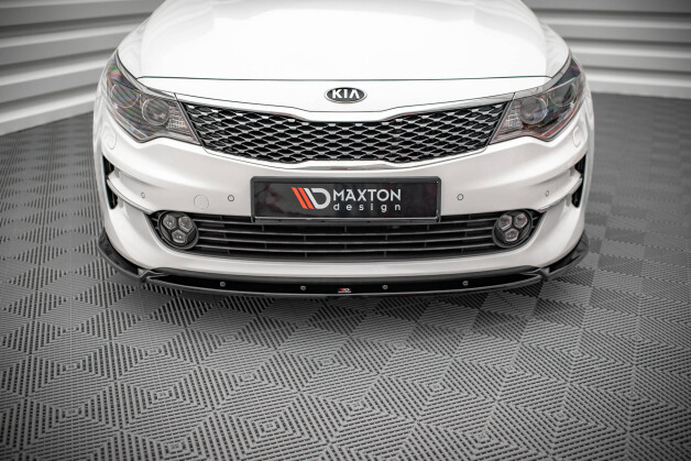 Cup Spoilerlippe Front Ansatz V.1 passend für Kia Optima Mk4 schwarz Hochglanz