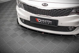 Cup Spoilerlippe Front Ansatz V.1 passend für Kia Optima Mk4 schwarz Hochglanz