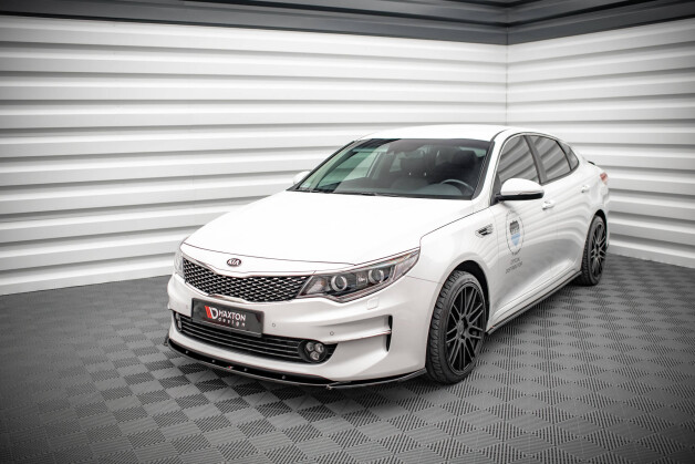 Street+ Spoilerlippe Front Ansatz V.2 passend für Kia Optima Mk4 schwarz Hochglanz