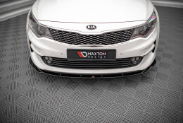 Street+ Spoilerlippe Front Ansatz V.2 passend für Kia Optima Mk4 schwarz Hochglanz